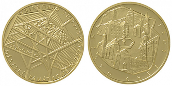 Městská památková rezervace Cheb otevírá pětiletý cyklus zlatých mincí ČNB