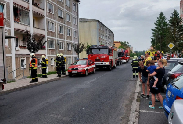 V Rotavě na Sokolovsku vyhořel byt, škoda je odhadnuta na více než 1 milion korun
