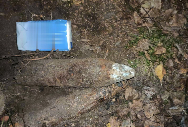 Žena našla při hledání hub dělostřelecký granát
