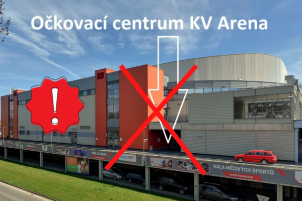 Očkovací centrum KV Arena v Karlových Varech se od ledna stěhuje do budovy nemocnice